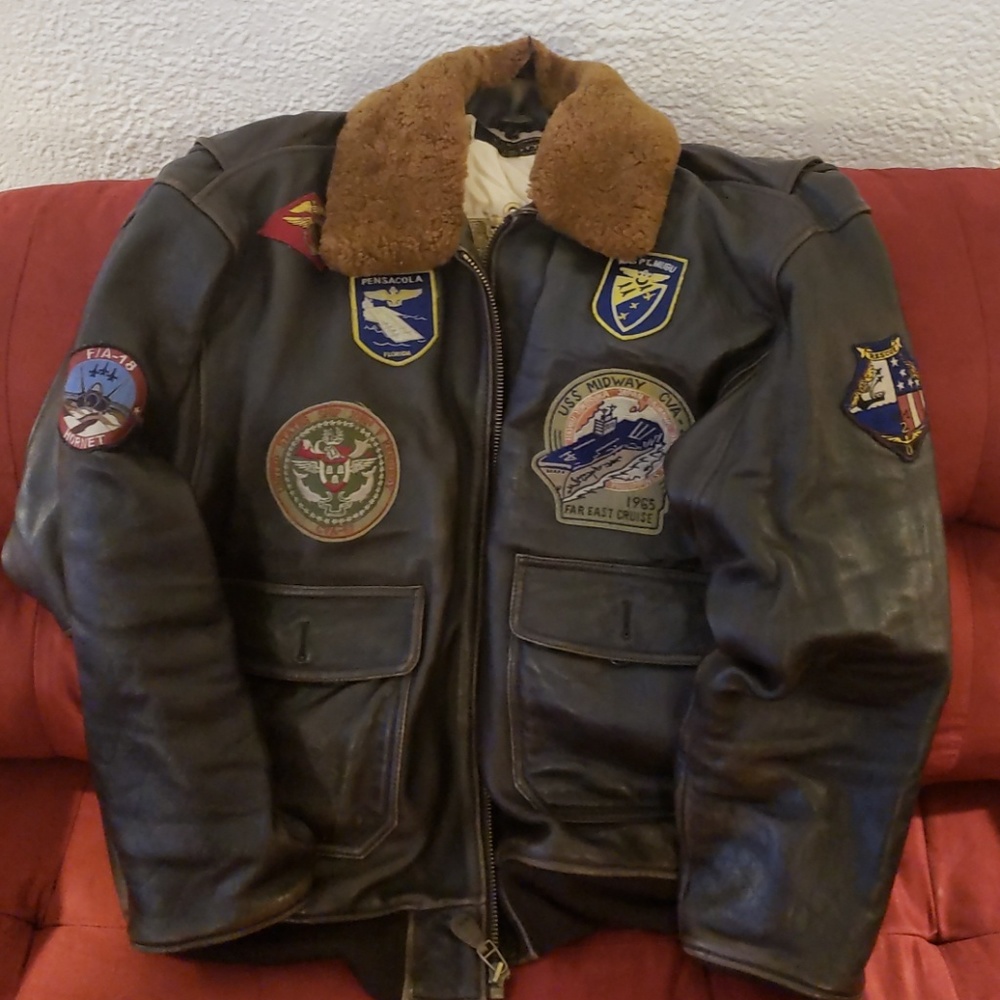 Leather Aviator Jacket